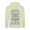 Big Feastival 2025 Line Up Hoodie Pistachio by 2025, featuring event details on the back and artists like Nelly Furtado, Faithless, The Wombats, plus more performers, food, and activities.